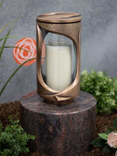 Grablampe Bronze rund